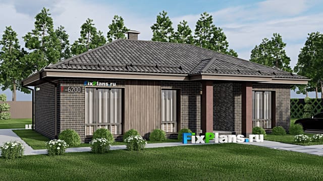 Одноэтажный дом F-6200