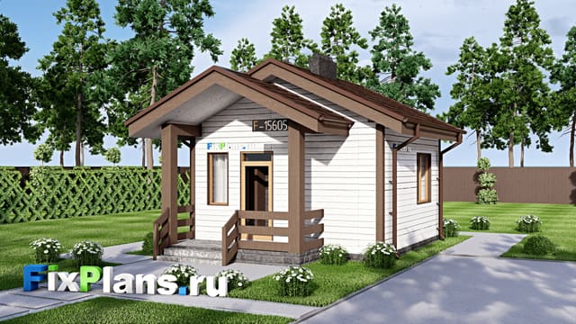 Одноэтажный дом F-15605